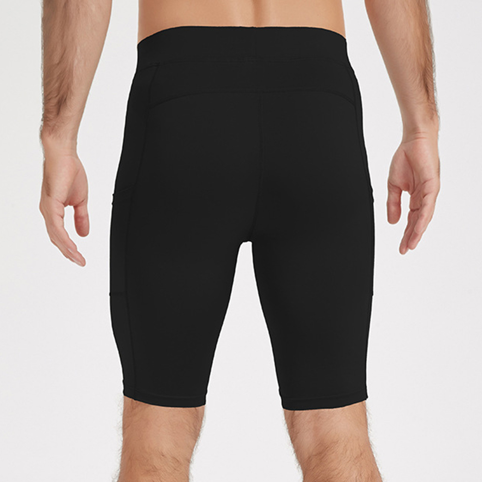 thumbnail image 4 of Pantalones cortos de compresión para hombre, prenda interior deportiva, mallas de entrenamiento para correr, tejido elástico de secado rápido para baloncesto/fútbol (M-XXXL), 4 of 5